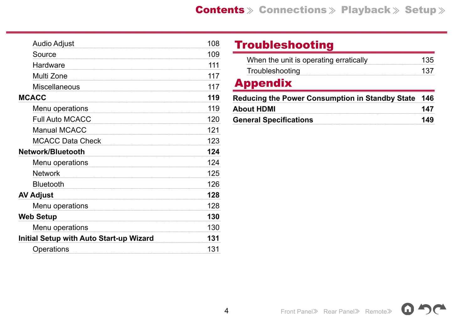 Pioneer VSX-LX104 Receiver Owner/ User Manual (Pages: 152)