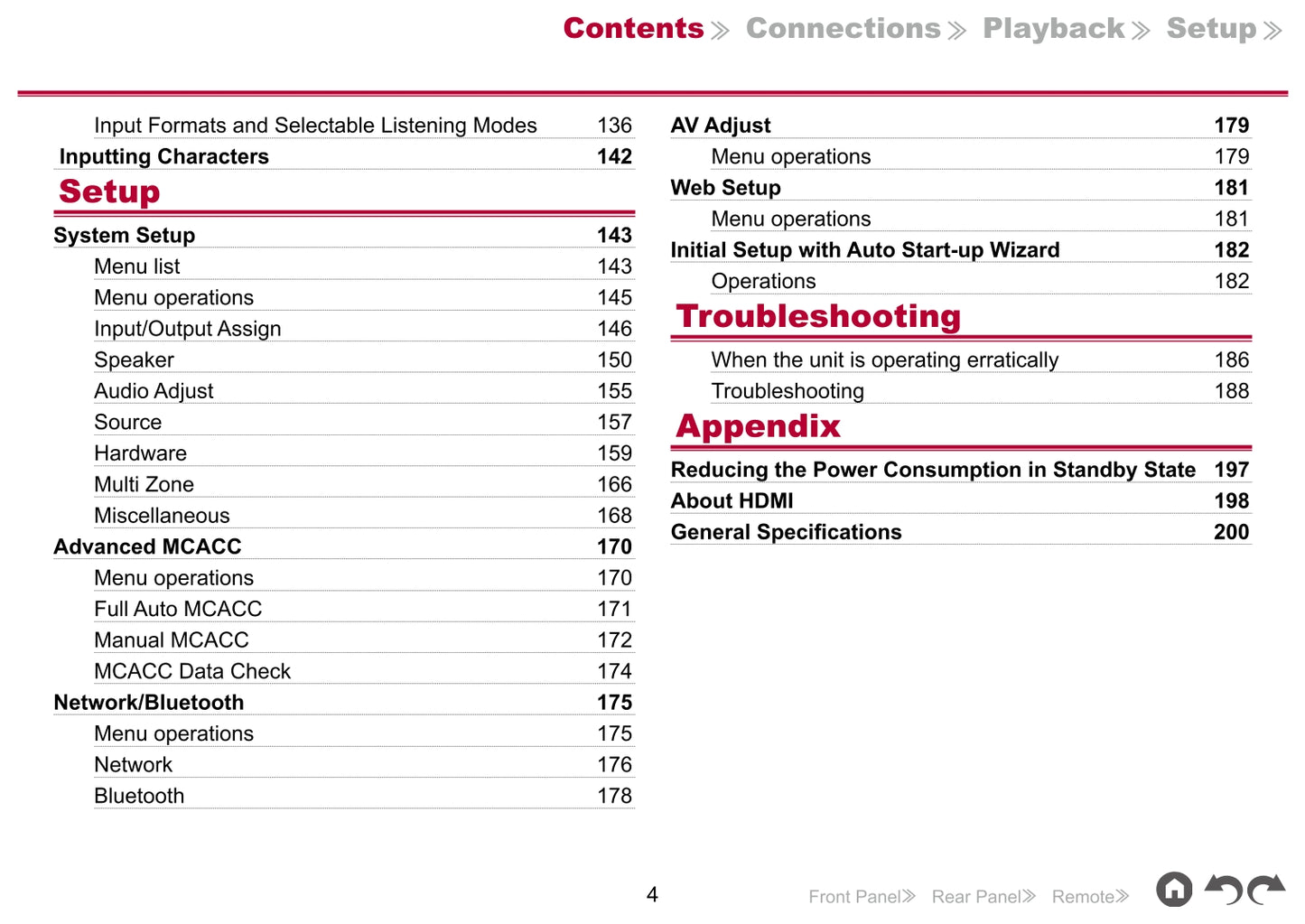 Pioneer VSX-LX504 Receiver Owner/ User Manual (Pages: 203)