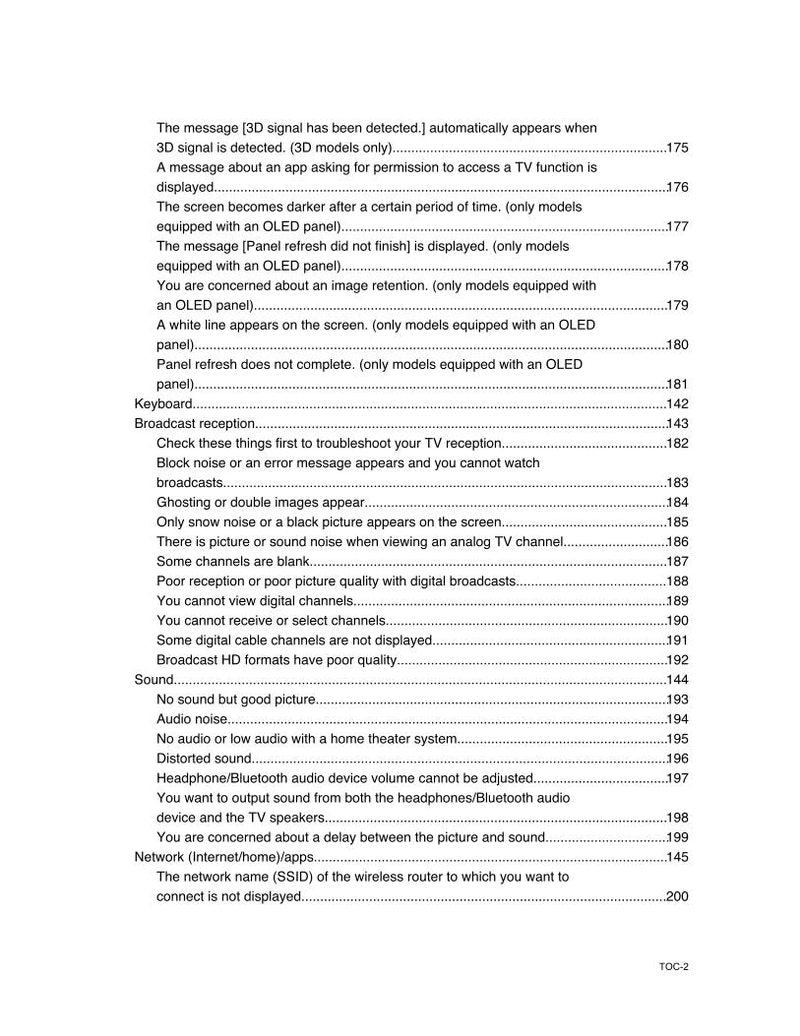 Sony XBR-43X800D XBR-49X835D XBR49X800D TV Operating Manual