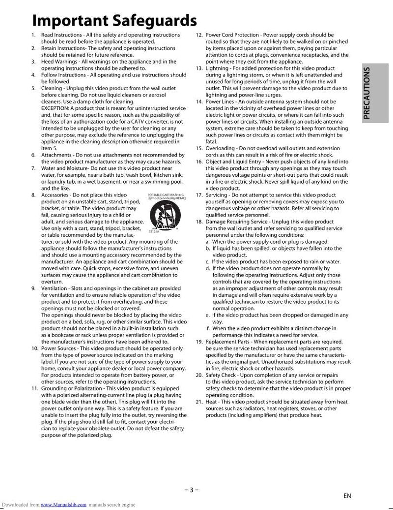 Magnavox BDP170 MW 8 DVD Player Operating Manual