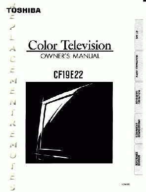 Toshiba CF19E22 TV Operating Manual