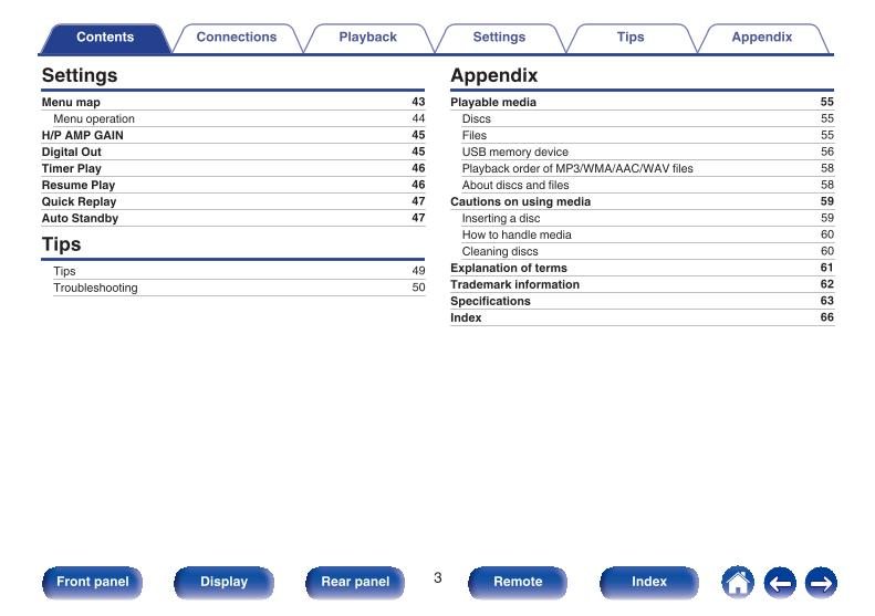 Marantz CD6006 Audio System Operating Manual