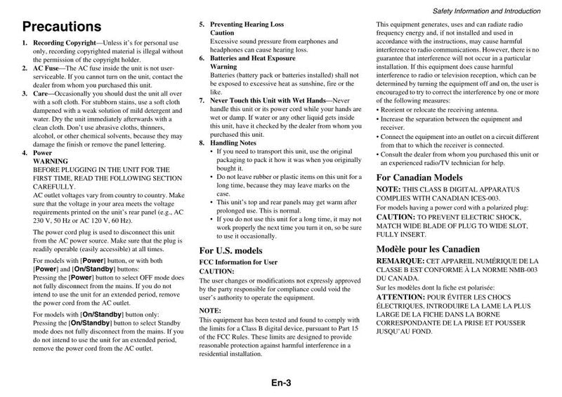 Integra DTR204 Audio/Video Receiver Operating Manual