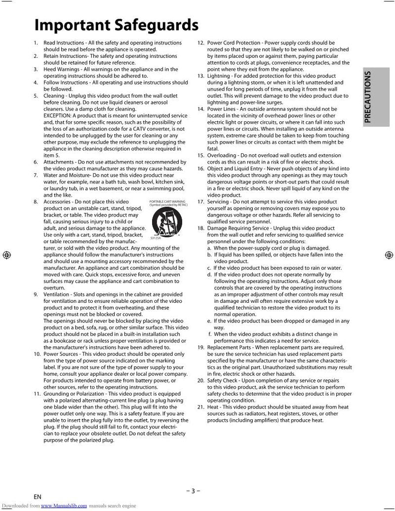 Magnavox DV225 MG 9 DVD Player Operating Manual