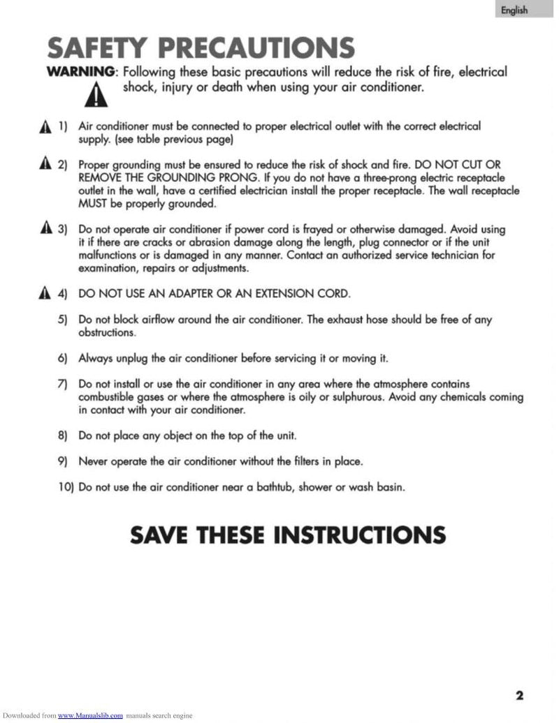 Haier HPN10 XHM Air Conditioner Unit Operating Manual