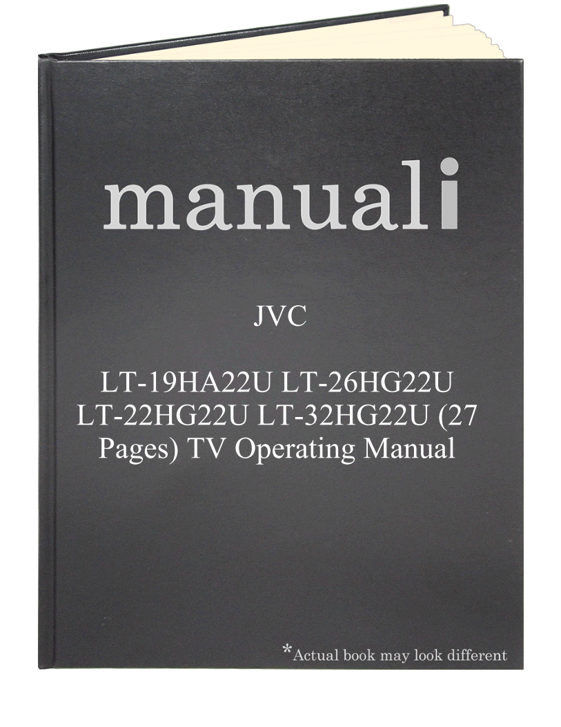 JVC LT-19HA22U LT-26HG22U LT-22HG22U LT-32HG22U (27 pages) TV Operating Manual