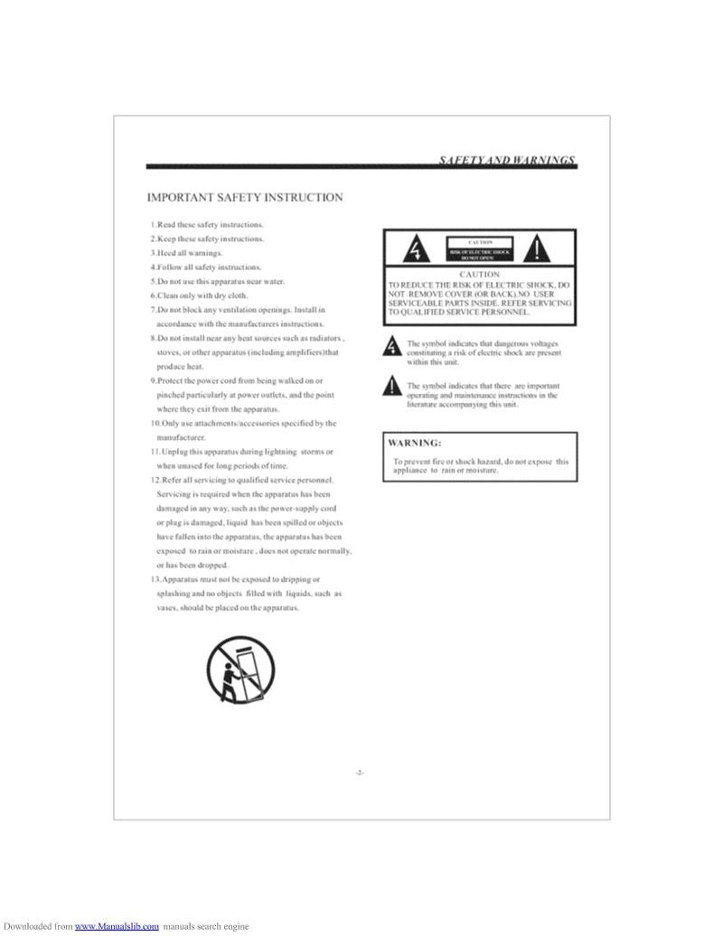 Viore LC32VX60PB TV Operating Manual