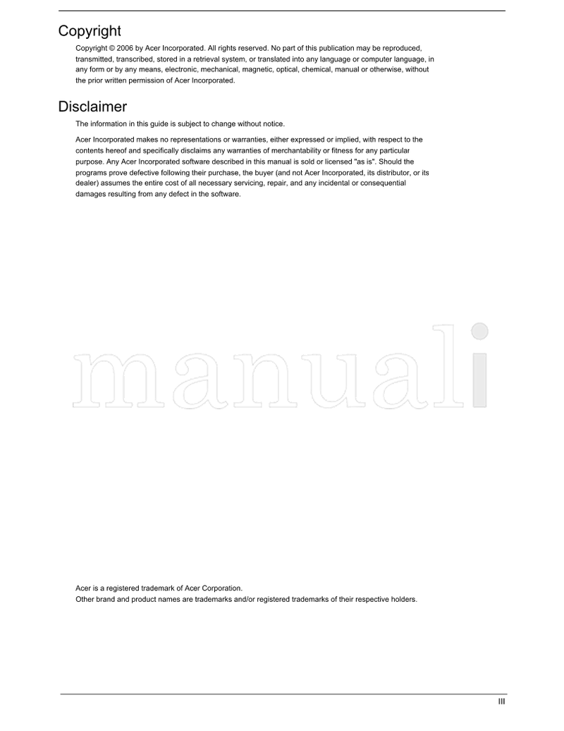 Acer AT3720A 3720B (73 pages) TV Service Manual