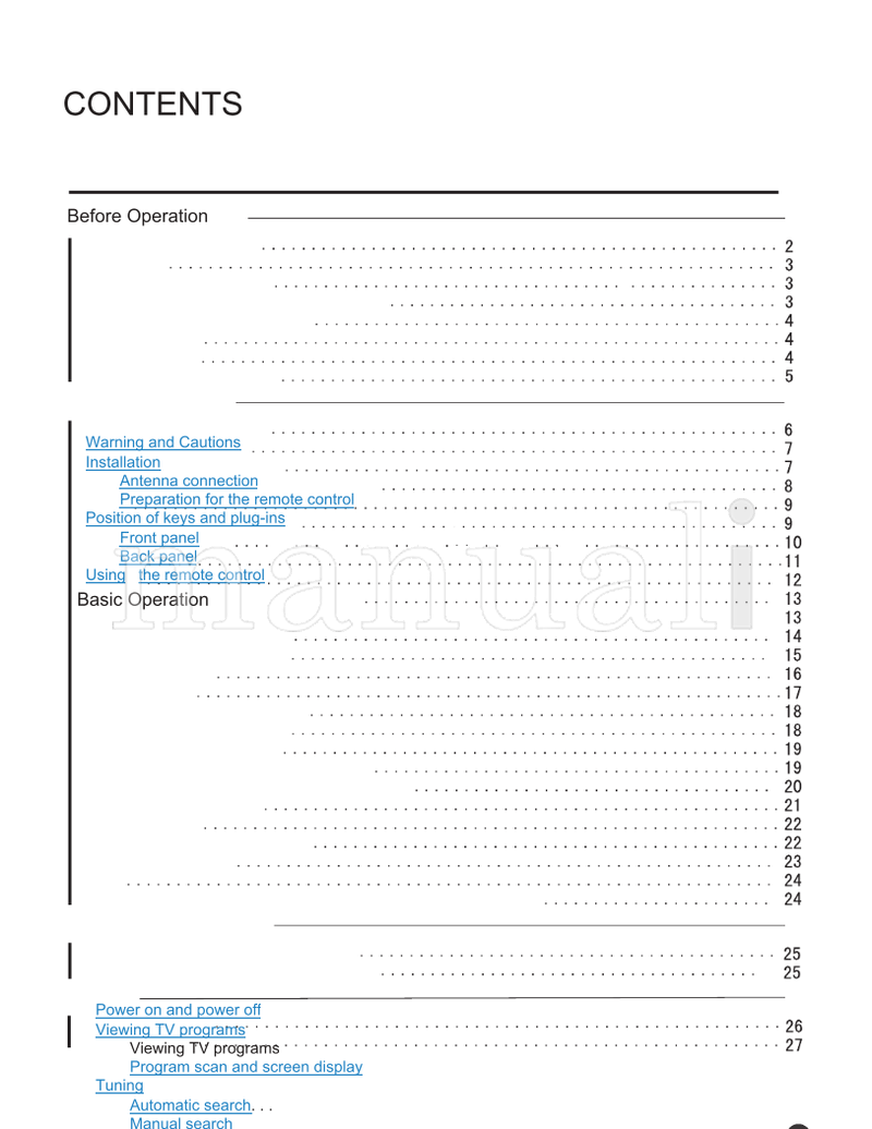 Haier 15F6B (32 pages) TV Operating Manual