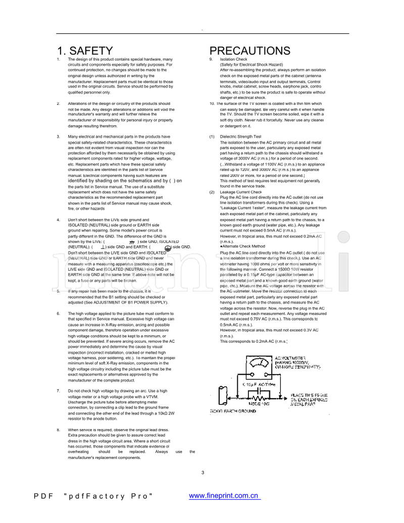 Haier 21F7A-P (26 pages) TV Service Manual