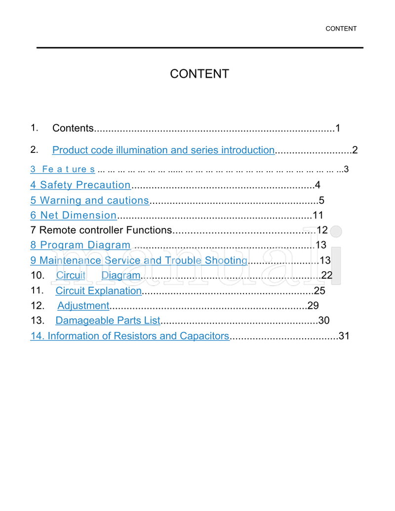 Haier 21F8A (34 pages) TV Service Manual