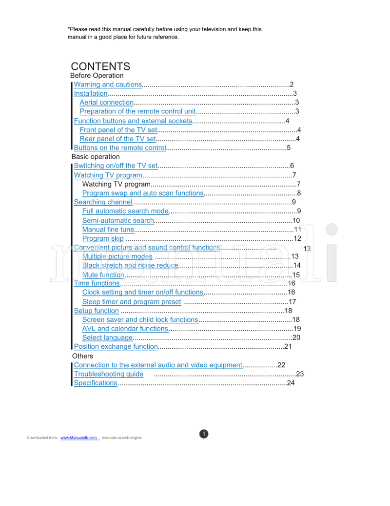 Haier 21F9D-P 21T9D-P 21F9D 21T9D 1407 (36 pages) Operating Manual