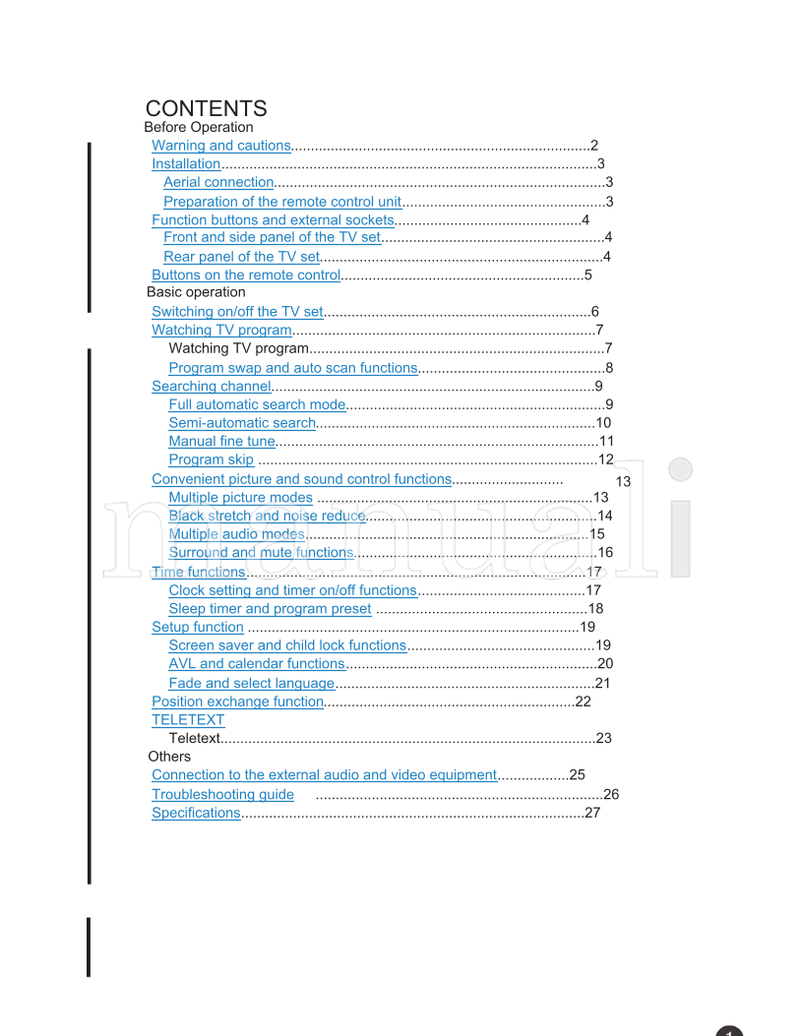 Haier 29F3A (32 pages) TV Operating Manual
