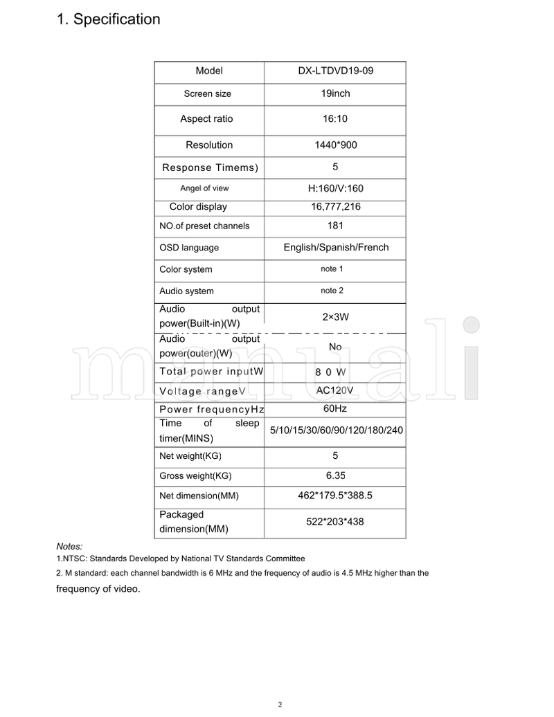 Haier DX-LTDVD19-09 (55 pages) TV Service Manual