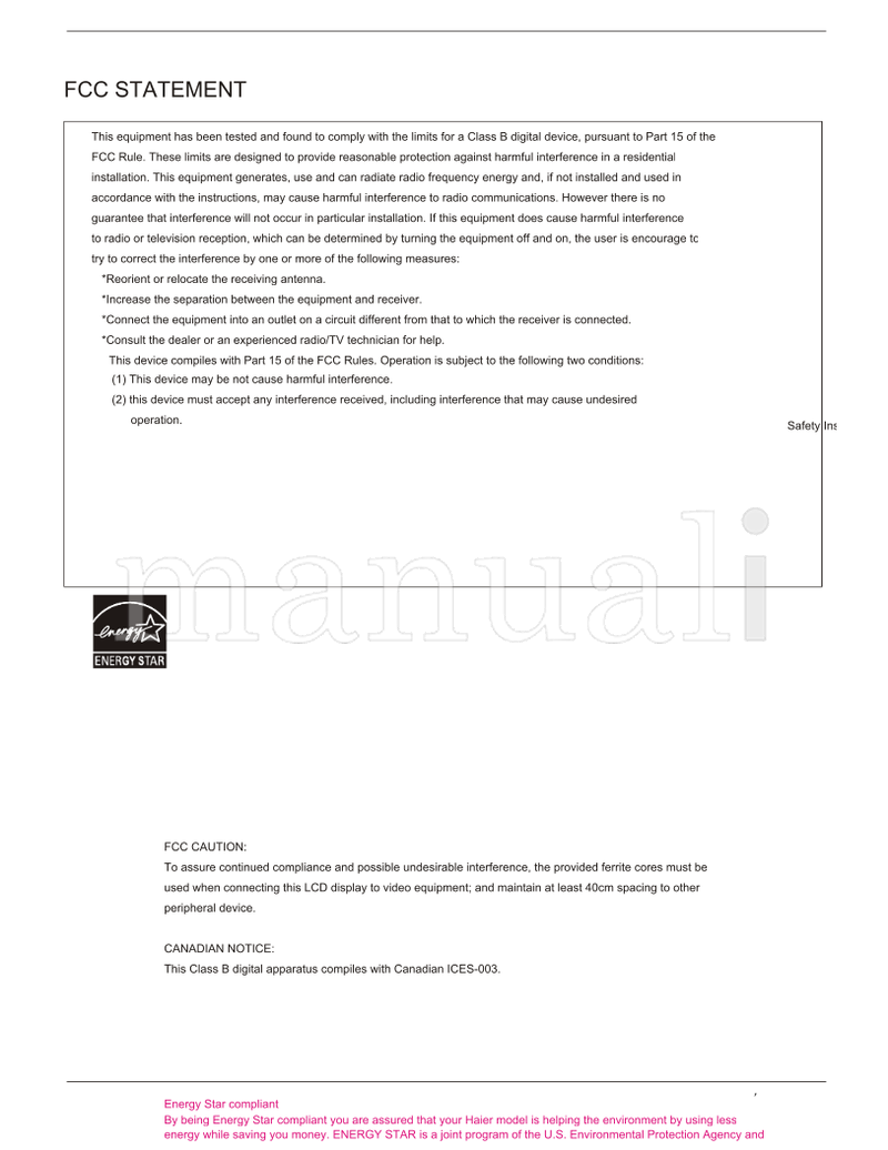 Haier HL26K-B HL26K (42 pages) TV Operating Manual