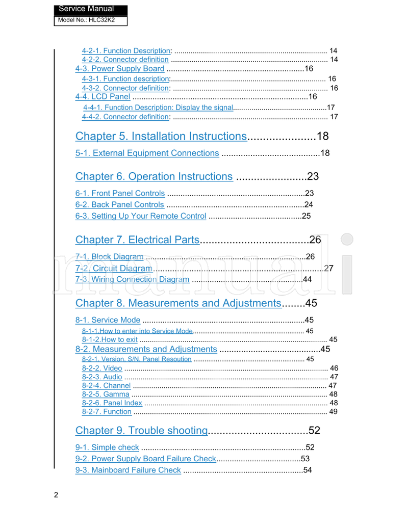 Haier HL32K2 MTK5305 (61 pages) TV Service Manual