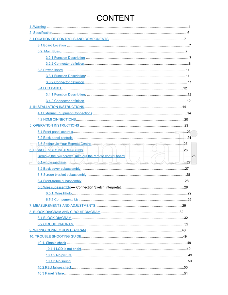 Haier HL42T (53 pages) TV Service Manual