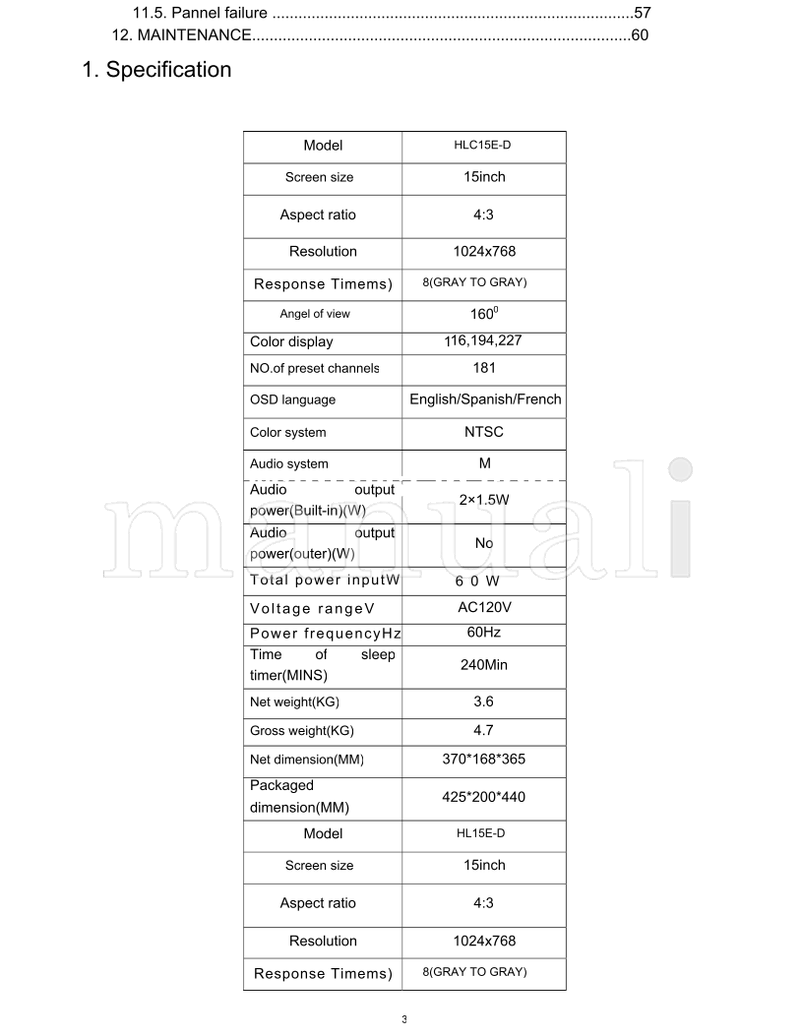 Haier HLC15E-D (57 pages) TV Service Manual