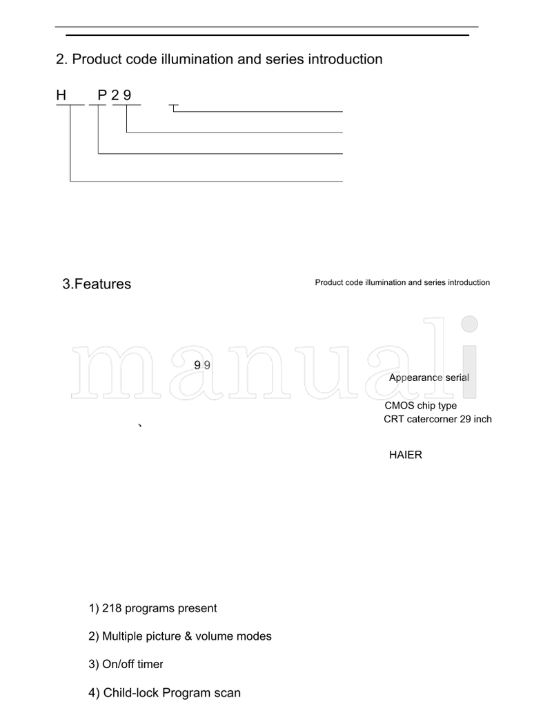 Haier HP-2999 (66 pages) TV Service Manual