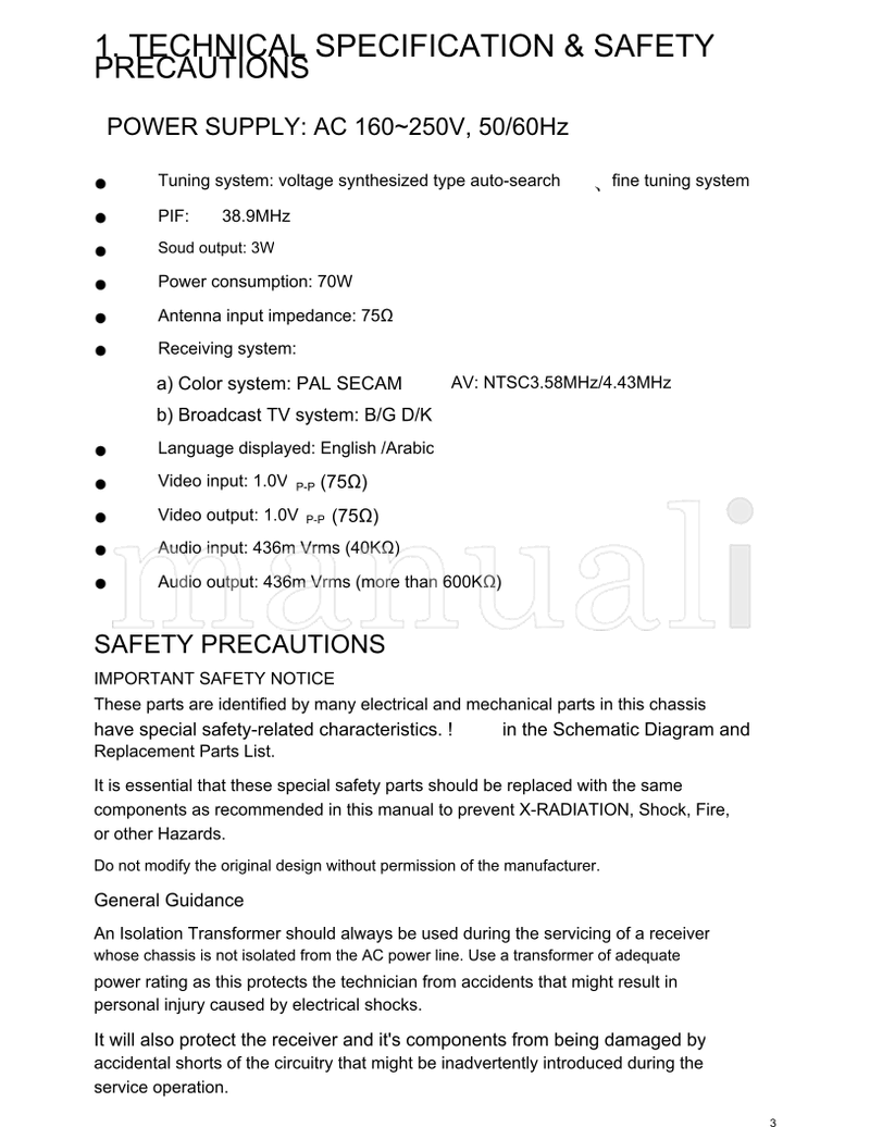 Haier HS-2190 (61 pages) TV Service Manual