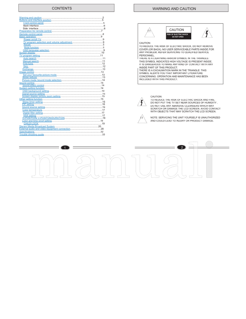 Haier L26A9A L32A9A L32A1A L37A9A-AK 0090506952C (19 pages) TV Operating Manual
