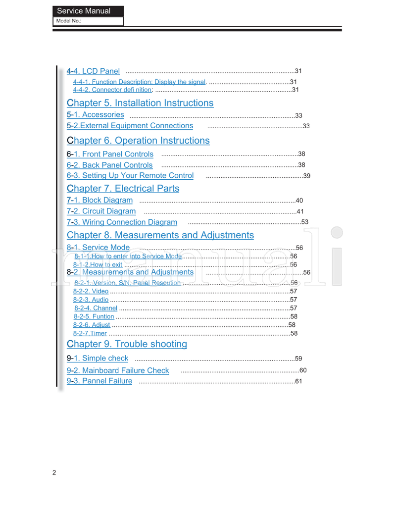 Haier L26K3 L32K3 L42K3 MST6M69FL TV0912S010V0 (67 pages) TV Service Manual