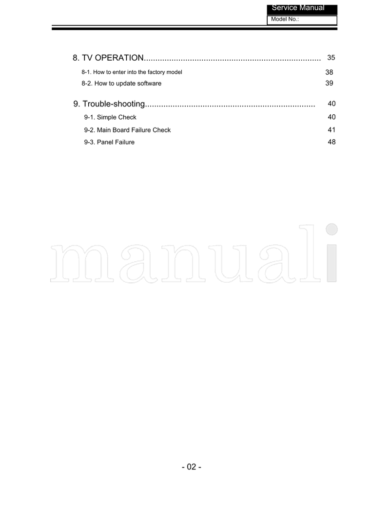 Haier L42C300c (54 pages) TV Service Manual