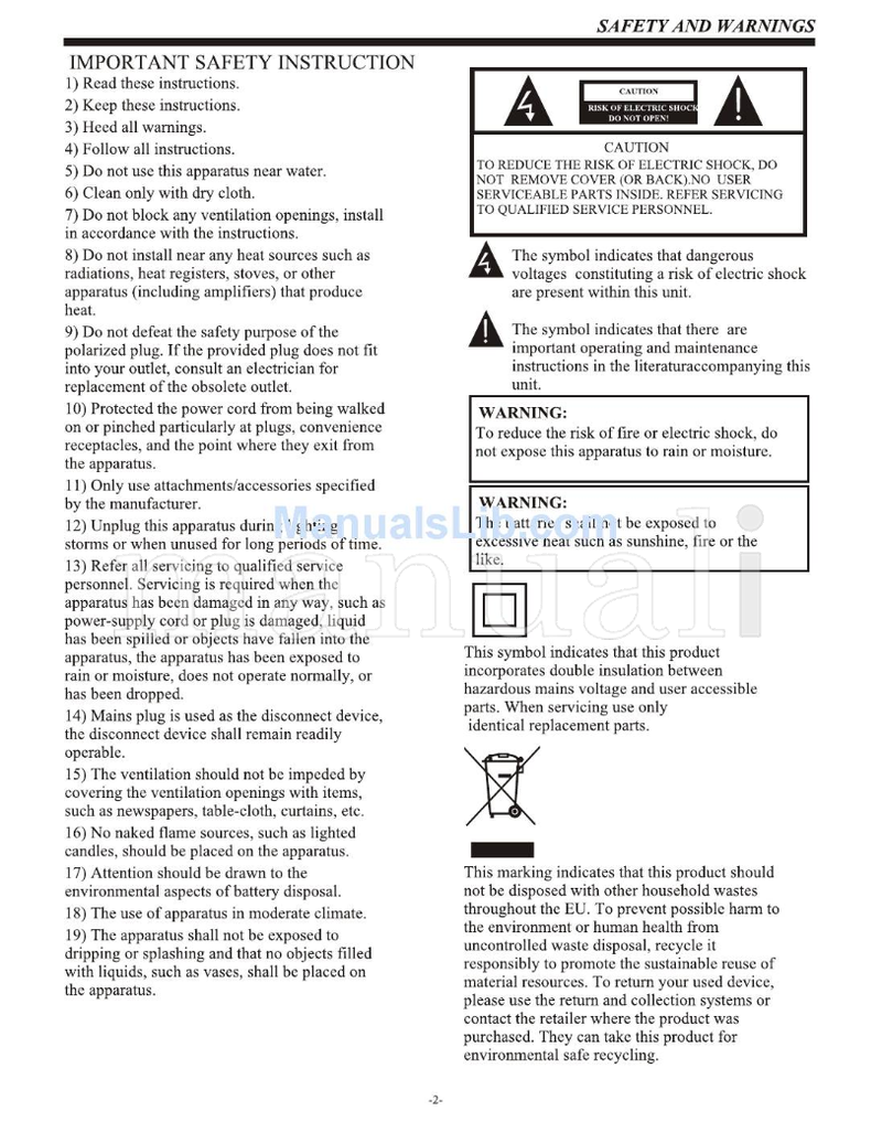 Haier LE24B600 (17 pages) TV Operating Manual