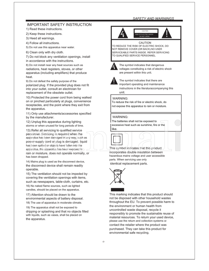 Haier LE32B50 (16 pages) TV Operating Manual
