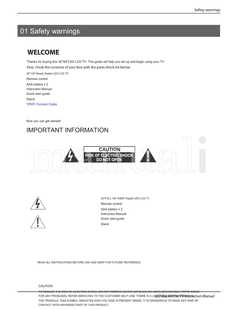 Haier LE32B8500T LE42B8500TF (35 pages) TV Operating Manual