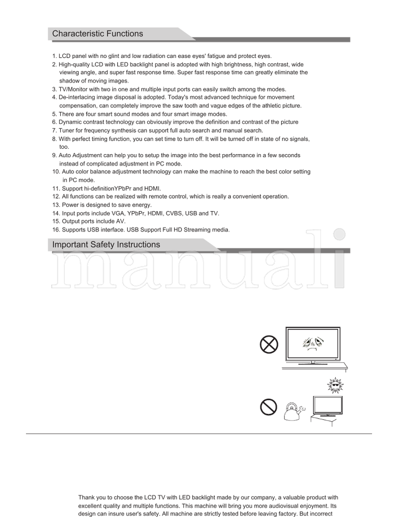 Haier LE32K700 (18 pages) TV Operating Manual