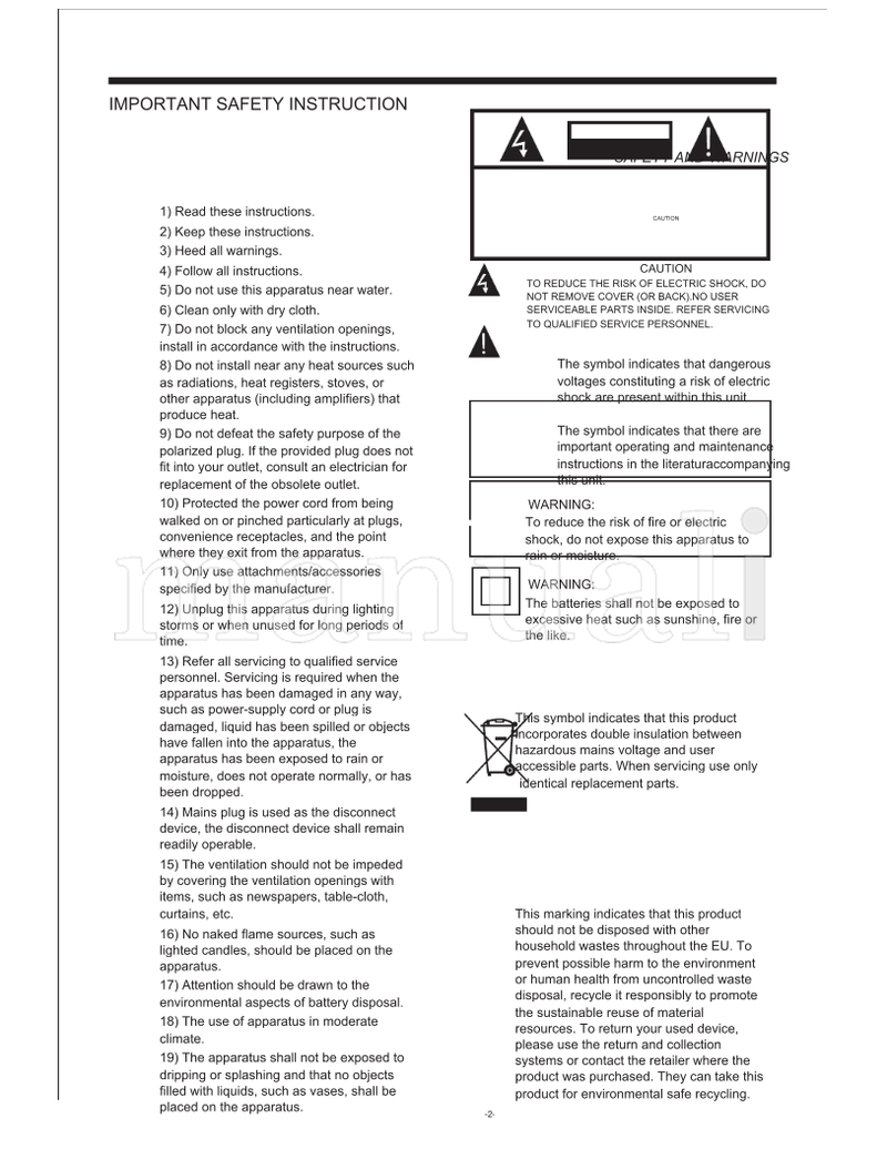Haier LE32T1000 (16 pages) TV Operating Manual