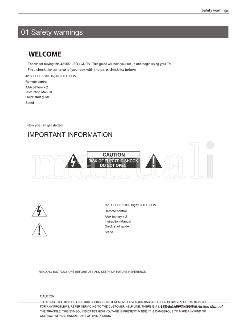 Haier LE42K5000A LE55K5000A (27 pages) TV Operating Manual