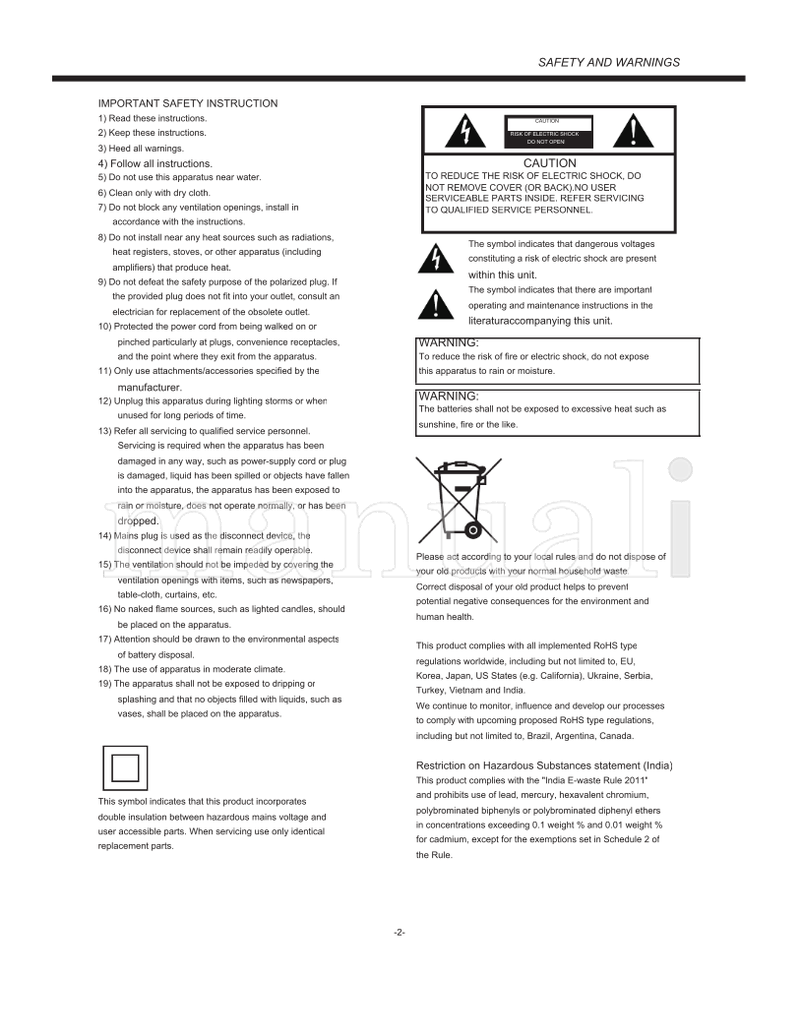 Haier LE43B7500 (25 pages) TV Operating Manual