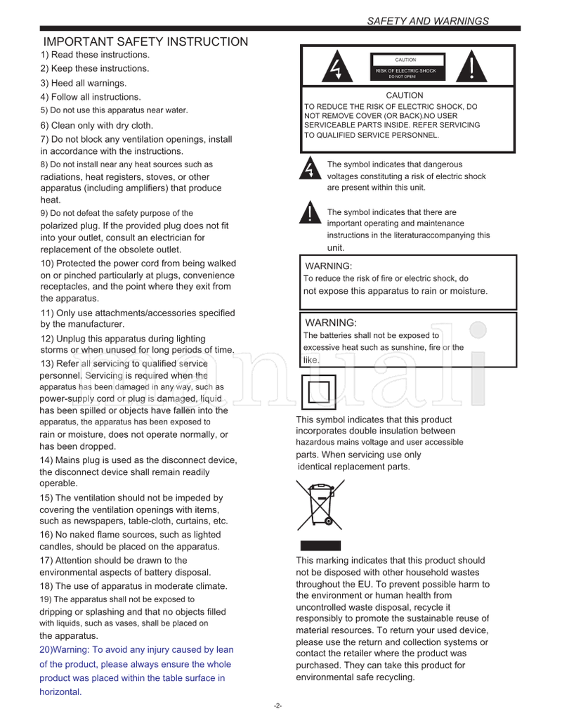 Haier LE50K6600UG (24 pages) TV Operating Manual