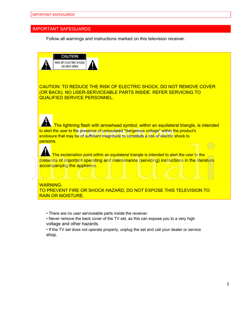 Hitachi 20SA4B 20SA2B (44 pages) TV Operating Manual