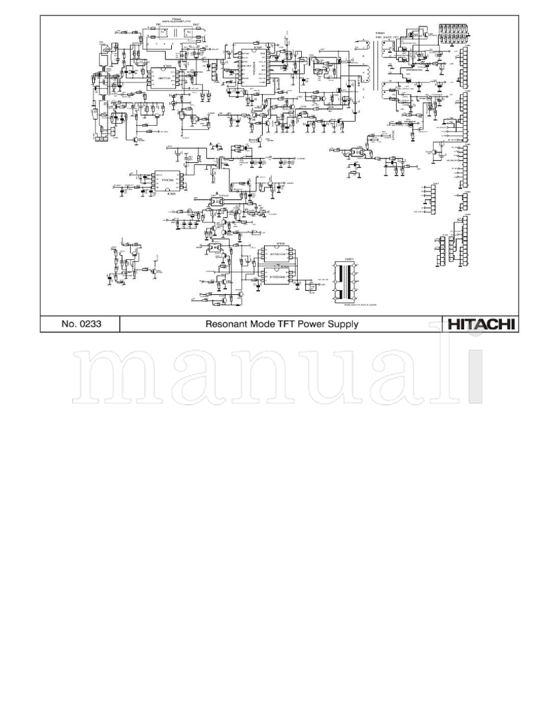 Hitachi 37LD8500 (17 pages) TV Service Manual