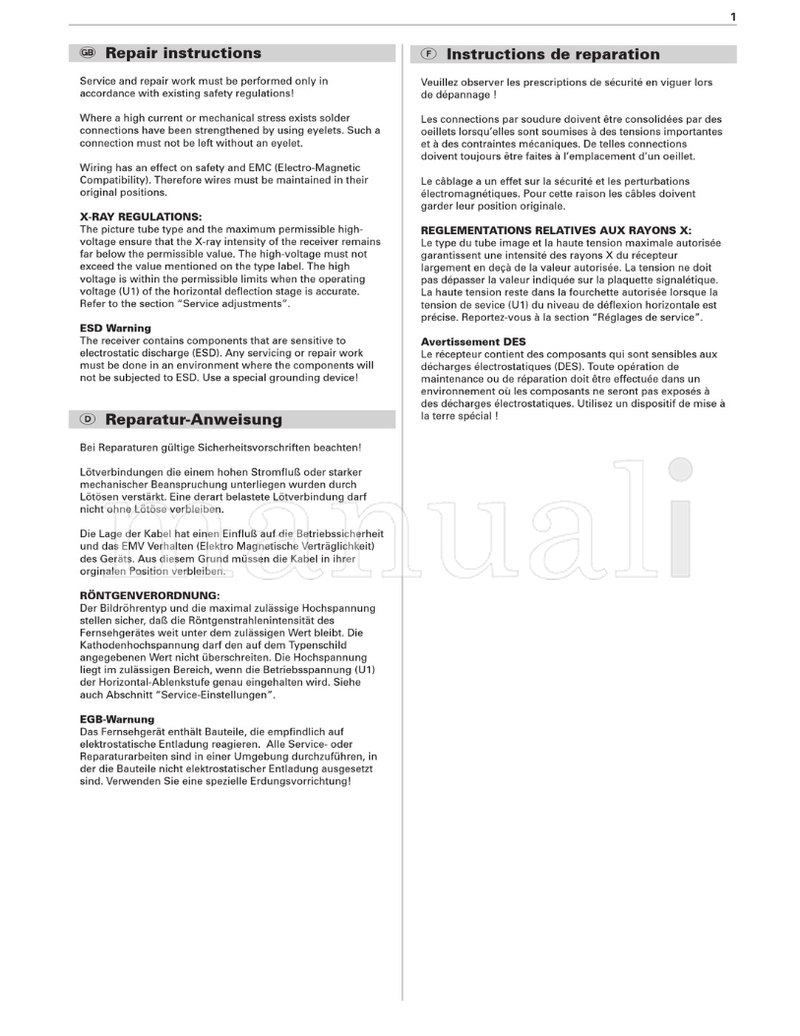 Hitachi CP2896TA CP2896TAN CP2996TA CP2996TAN (112 pages) TV Service Manual