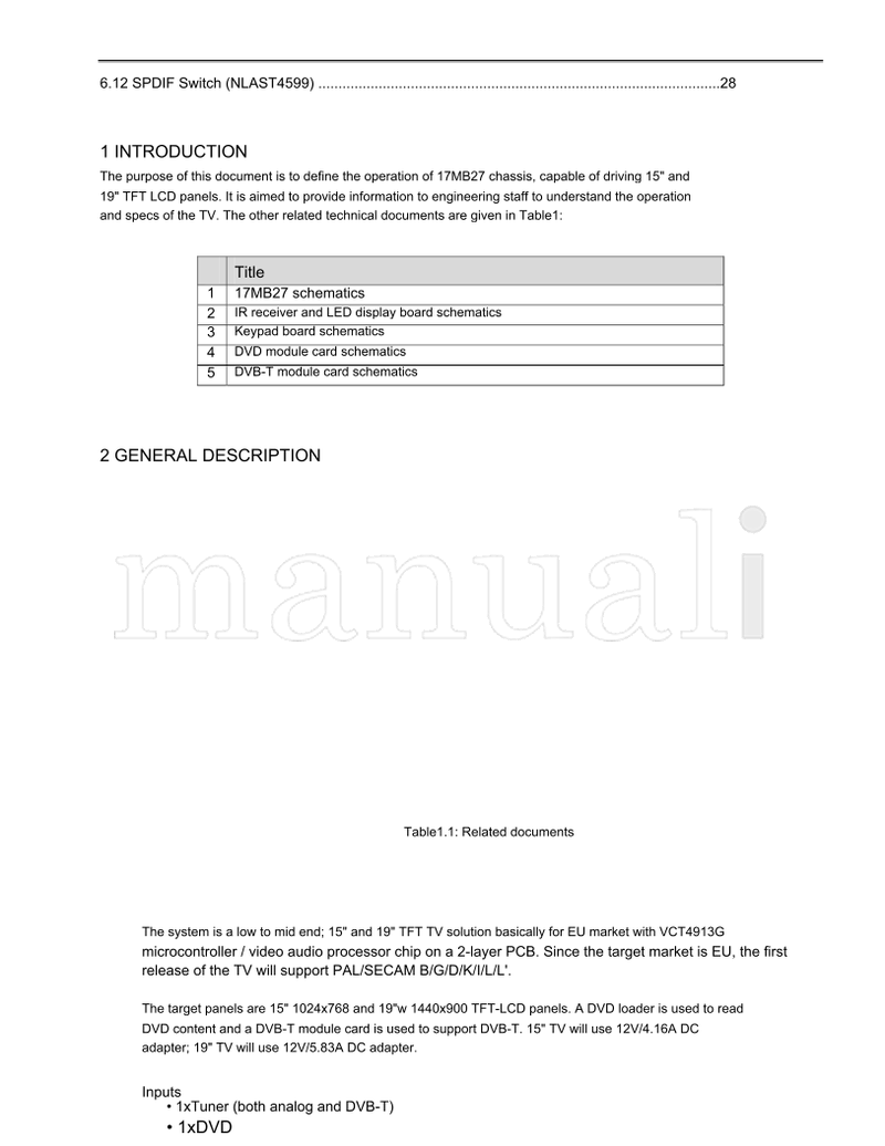 Hitachi L19DP03C L19DP03U L19HP03C L19HP03U (44 pages) TV Service Manual