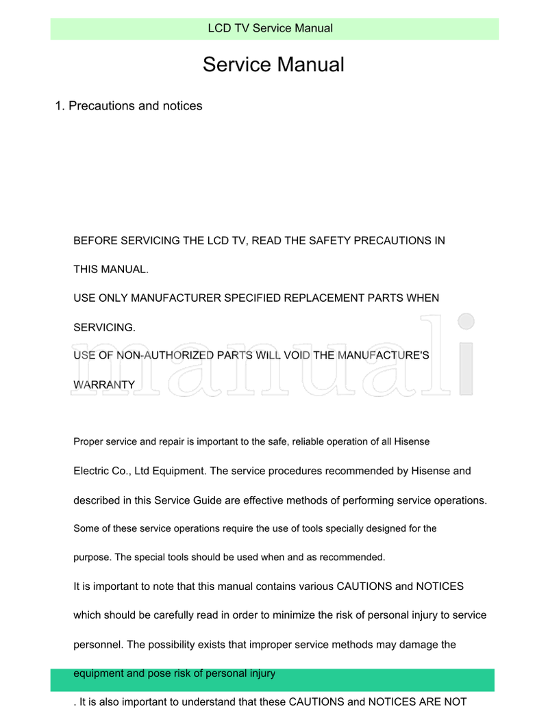 JVC MSD209GL (41 pages) TV Service Manual