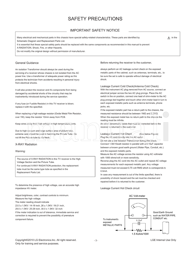 LG MFL40183504 MC059D 14FU7RB 14FU7RB-T2 (20 pages) TV Service Manual