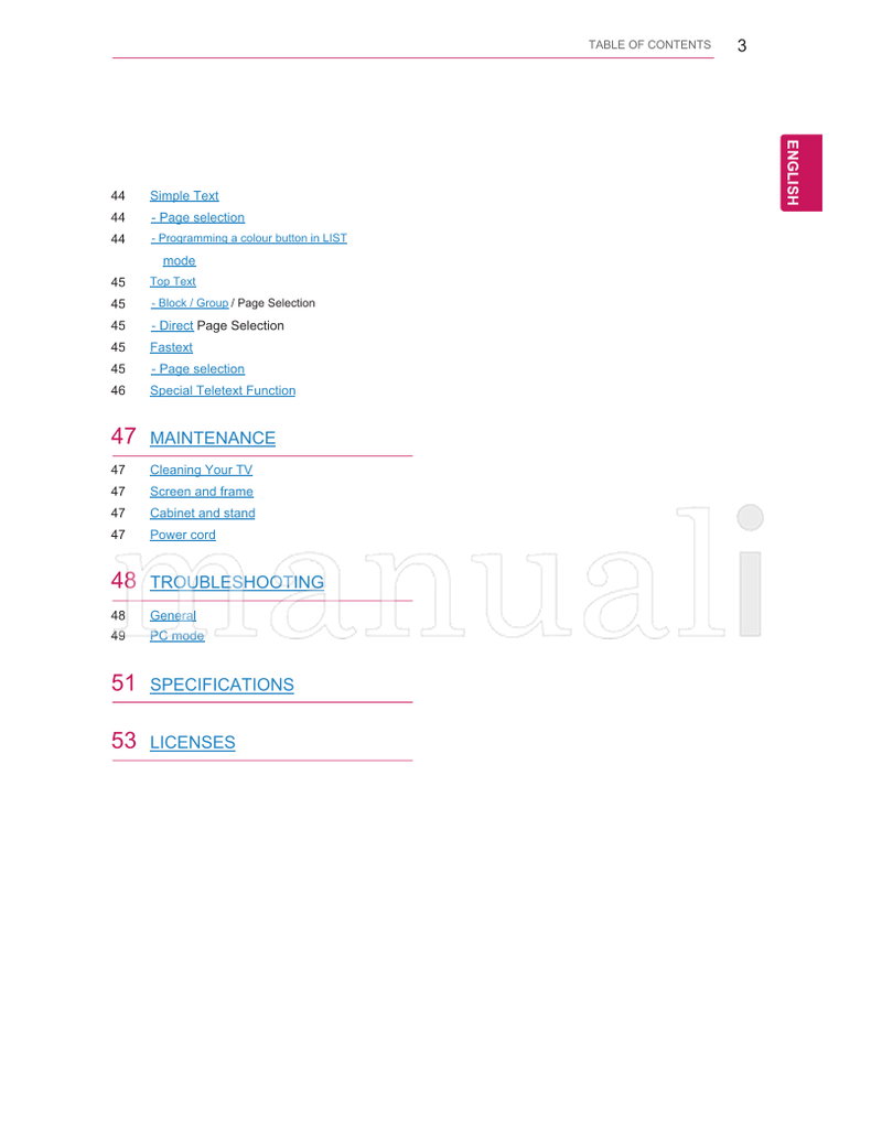 LG 19MN43A (54 pages) TV Operating Manual