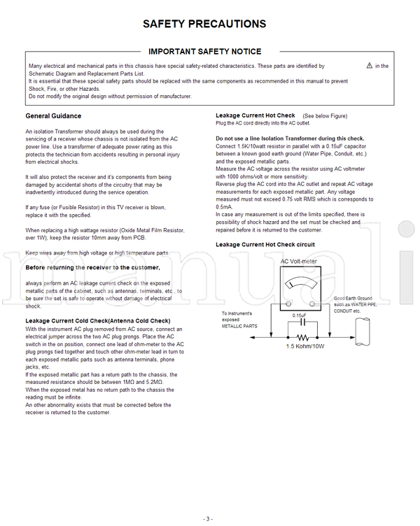 LG LP69B 20LS3R 20LS3R-TA (25 pages) TV Service Manual