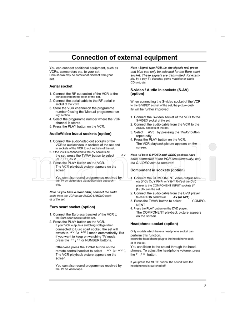 LG 21FJ7AG-TS (16 pages) TV Operating Manual