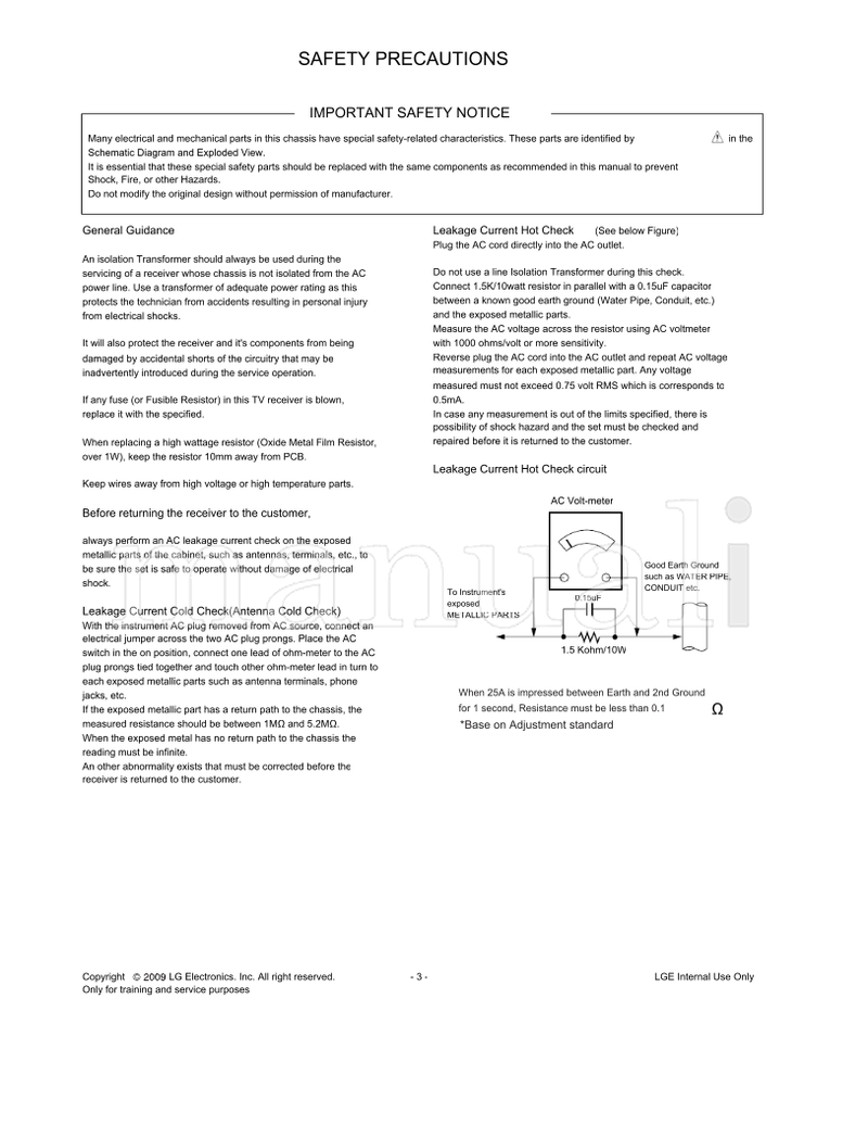LG LP91A 22LH20R 22LH20R-MA (30 pages) TV Service Manual