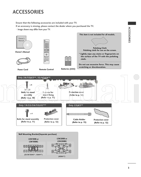 LG 22LK3 (112 pages) TV Operating Manual