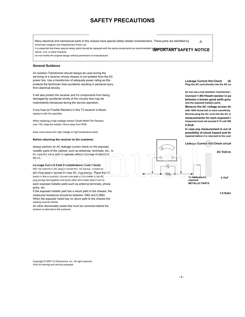 LG LD73B 22LS4D 22LS4D-ZB (27 pages) TV Service Manual