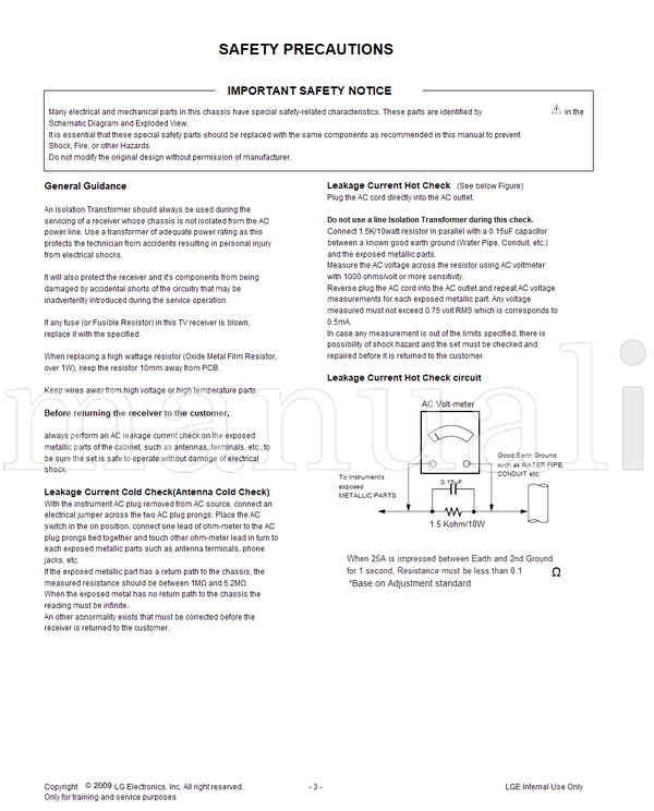 LG LP91A 22LU50R MFL60021542 22LU50R-MB (30 pages) TV Service Manual