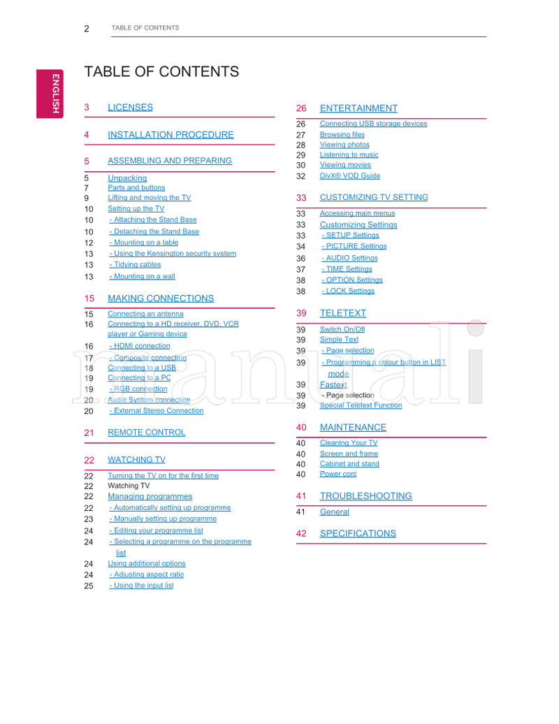 LG 22MA33A 22MA33B 24MN33A 24MN33B 28MN30A (49 pages) TV Operating Manual