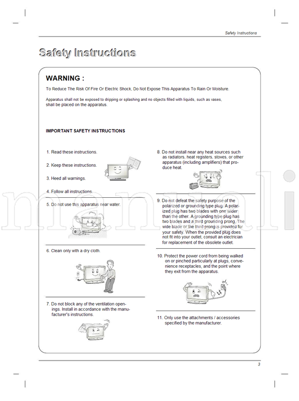 LG 23LC1R 38289U0024A (18 pages) TV Operating Manual